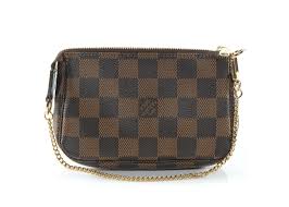 Louis vuitton monogram pochette twin gm crossbody shoulder handbag. Louis Vuitton Pochette Accessoires Damier Ebene Mini Brown