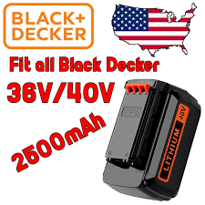 Black And Decker 40v Battery Charger Replace For Black And Decker 36v 40v Lithium Battery 2 5ah Lbx2040 Lbxr36 Lbxr36 Blackdecker Black Decker Black Decker
