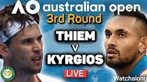 2015 nice france outdoor clay r16 dominic thiem 43. Thiem Vs Kyrgios Australian Open 2021 Live Gtl Tennis Watchalong Youtube