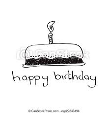 How to draw a birthday cake easy and step by step. Simple Doodle Of A Birthday Cake Simple Hand Drawn Doodle Of A Birthday Cake Canstock
