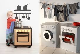 мебель из картона для кукол своими руками выкройки и схемы Pechka I Stiralnaya Mashina Iz Kartona Mebel Dlya Kukol Idei Mebel