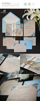 Light Blue With Ivory Tan And Rustic Craft Wedding Invitations Assembled Wit Wedding Invitations Rustic Tan Wedding Invitation Light Blue Wedding Invitations