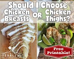 As the chicken is one of the popular elements, we'll know how much protein in 6 oz chicken breast? Should I Use Chicken Breasts Or Chicken Thighs My Fearless Kitchen