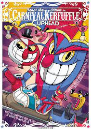 carnival kerfuffle cuphead poster by ckibe vintage cartoon old cartoons cartoon styles