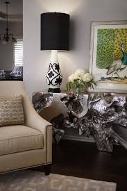 Cotton Duck Design Studio Added Our Sequoia Console Table To This Chic Space Eclectic Living Room Living Room Grey Interior Design Portfolios