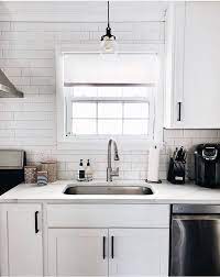 White kitchen cabinets with white counters. Countertops For White Cabinetry E W Kitchens