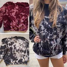 Bleach powder, developer, gloves, and instructions. Diy Bleach Tie Dye Sweatshirt Raising Teens Today