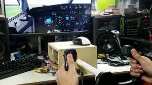 So i decided to build a cockpit to house all of the instruments i took the me… diy flight sim control loading force feedback yoke page 1. Homemade Usb Flight Simulator Yoke Demo Youtube