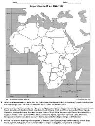 This preview shows page 1 out of 1 page. Imperialism In Africa Map By Nancy S School Store Tpt