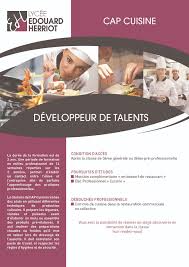 Cap Cuisine Lycee Edouard Herriot