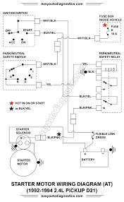 We only noticed this after disconnecting the control wire connector. Part 1 1992 1994 2 4l Nissan D21 Pickup Starter Motor Wiring Diagram