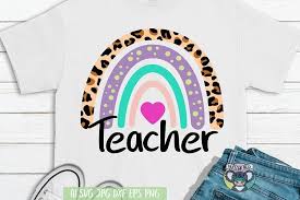 Svg, dxf, christmas svg, shirt, eps, teacher svg, teacher, gift, ptincipal svg, svgs, lights, christmas bulb svg, teachers bulb svg. Teacher Svg Rainbow Svg School Files For Cricut Cut File 987090 Cut Files Design Bundles
