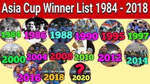 Click here to get verified. List Of All Asia Cup Winner 1984 To 2018 All Asia Cup Champion 1984 2018 Youtube