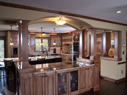 Arch With Attached Kitchen Island Open Shelves Kitchen Kitchen Islands With Col Kitchen Cabinets Design Layout Kitchen Cabinet Design Kitchen Cabinet Styles