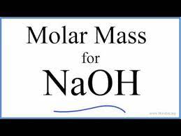 How do you get the substance? Molar Mass Molecular Weight Of Naoh Sodium Hydroxide Youtube