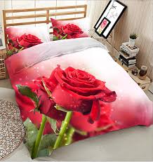 Zanoburry contemporary merlot color bedroom set: Luxury Rose Bedding Set Queen Size 3d Bedsheet Duvet Cover Pillowcase Twin King Size Queen Bed Linen California King Decorate Bedding Sets Aliexpress