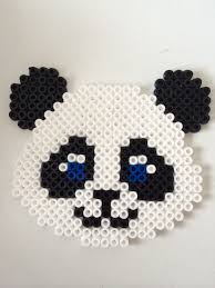 Panda Hama Perler Beads By Louise Nielsen Plantillas Hama Beads Arte Cuentas Hama Beads