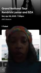 Who don’t have a cashapp card?!? #greenscreen #grandnationaltour  #kendricklamar #sza #gnx