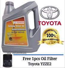 Padahal toyota vios generasi terbaru ini lebih dulu muncul di indonesia dibandingkan malaysia. Toyota Semi Synthetic Sn Cf 10w40 Engine Oil Foc Toyota Oil Filter Yzze2 Lazada