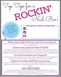 Free Printable For Color Street Host Packets Top Tips For A Rockin Nail Bar Color Street Color Street Nails Nail Bar