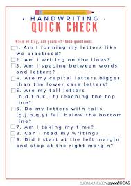 Handwriting Quick Check Self Assessment List The Ot Toolbox Occupational Therapy Handwriting Handwriting Worksheets Handwriting Activities