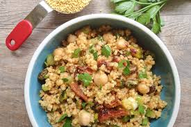 Have been experimenting with couscous recipes and wonder what the difference in taste would be between the two. Moroccan Millet Or Quinoa Salad With Chickpeas What Would Cathy Eat