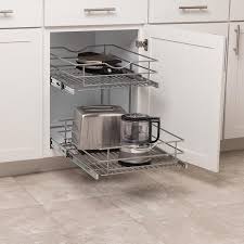 Before you shop, remove the drawer and check the position of the slides. Simply Put 17 5 In W X 14 6875 In H 2 Tier Pull Out Metal Soft Close Baskets Organizers In The Cabinet Organizers Department At Lowes Com