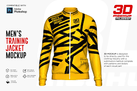 3d Men S Training Jacket Mockup In 2020 Mens Training Long Sleeve Tshirt Men Men