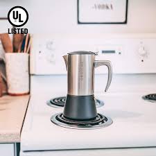 Check spelling or type a new query. Grosche Milano Steel 6 Espresso Cup Brushed Stainless Steel Stovetop Espresso Maker Moka Pot Cuban Coffee Maker Italian Espresso Greca Coffee Maker For Induction Gas Or Electric Stoves Stovetop Coffee Makers Coffee
