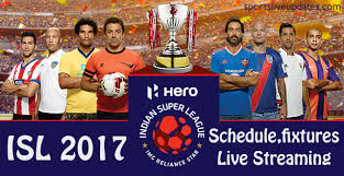 Indian super league's (isl) kerala blasters marque player and manager david james (right) and general manger viren d'silva attend the international player draft of the isl in mumbai on thursday. Hero Indian Super League Isl 2017 18 Full Schedule Match Time And Results News Bugz