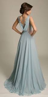 Sleeveless Draped Back Blue A Line Bridesmaid Dress Chiffon Prom Dress Dresses Bridesmaid Dresses