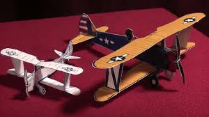 Sandwich it between the two sides of the airplane and glue in place with wood glue. Free Scale Paper Biplane Ww Ii Stearman Model 75 Youtube