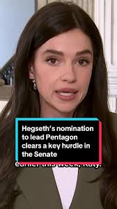 Hegseth's Pentagon Nomination Advances in Senate Vote