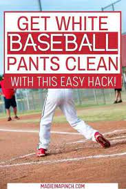 Just spray liberally on the stain and wash or wipe off if it's not washable. Baseball Mom Secrets How To Clean White Baseball Pants Made In A Pinch