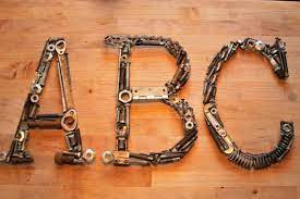 Metal Letters Welded Metal Letters Large Metal Letter Wall Letter Decorative Letter Typewriter Font Wall Art Metal Letters Large Metal Letters Metal Wall Letters