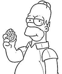 The simpsons | watch full season. Homer Simpson Eats Donut Coloring Page Jpg 475 567 Pixels Desenhos Animados Para Desenhar Personagens De Desenhos Animados Antigos Desenho Hippie