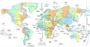 world time zone map