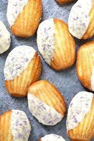 Lavender White Chocolate Madeleines Lavender Dessert Recipes Madeleine Recipe Lavender Dessert
