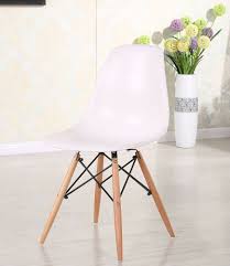 Charles Eames Inspired Eiffel Dsw Retro Wood Style Chair Lounge Dining White 071 Side Chairs White Accent Chair Retro Lounge