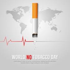 This event aims to shed light to the health risks associated with using tobacco. Free Vector Hand Drawn World No Tobacco Day Illustration