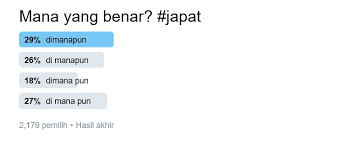 Wah pukulan telak bagi saya. Ivan Lanin On Twitter Yang Benar Di Mana Pun Di Kata Depan Penunjuk Tempat Mana Kata Ganti Tempat Tdk Tentu Pun Juga Partikel Yg Ditulis Terpisah Https T Co Lykasfqv1i