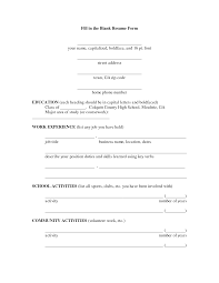 Fill In The Blank Resume Pdfcareer Resume Template Career Resume Template Resume Form Free Printable Resume Free Printable Resume Templates
