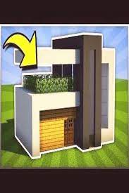 Gaming Pinwire Minecraft How To Build A Easy Small Modern House Tutorial 5 Pc 30 Mins A Modern Minecraft Houses Minecraft Small Modern House Minecraft Modern