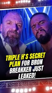Did you catch the latest WWE scoop? 🤔 Triple H's big plans for Bron  Breakker just dropped! 🏅 He's holding off