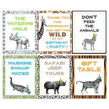 Animal Signs Zoo Birthday Wild Animal Party Printable Party Supplies Party Animal Giraffe Tiger Safari Pet Zoo Birthday Party Zoo Birthday Animal Party