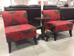 It is made of all weather resin on an aluminum frame and with sunbrella. Ave Six 3pc Chair And Table Set Costcochaser