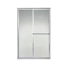 I kind of like the idea of swapping one or both with french doors that fit the same sized opening, but would that add significantly to the cost and. Sterling Deluxe 44 In X 65 1 2 In Framed Sliding Shower Door In Silver With Handle 5960 44s The Home Depot