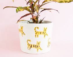 Maybe you would like to learn more about one of these? Nimerah Tiger Big Planter Orange Stripe Big Cat Ceramic Pot For Indoor Or Outdoor House Plants Big Planters Different Design Styles Large Indoor Plants