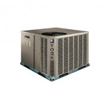 An interior cabinet houses the evaporator, often alongside a furnace or the indoor parts of a heat pump. D7nq036n03606 3 Ton 14 Seer York 36 000 Btu 81 Afue Gas Package Air Conditioner