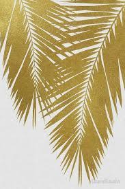 Gold Palm Leaf Ii By Orarastudio Metal Tree Wall Art Canvas Artwork Artwork